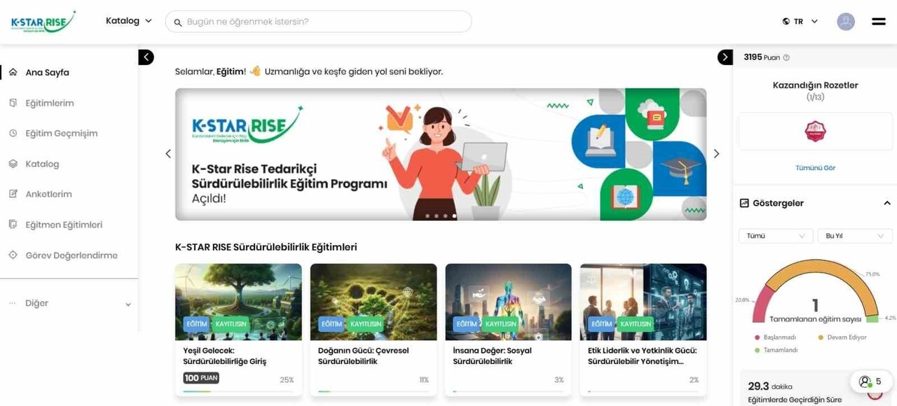 KİBAR TOPLULUĞU, 2023’TE TEDARİKÇİLERİNE YÖNELİK BAŞLATTIĞI K-STAR TEDARİKÇİ SÜRDÜRÜLEBİLİRLİK...