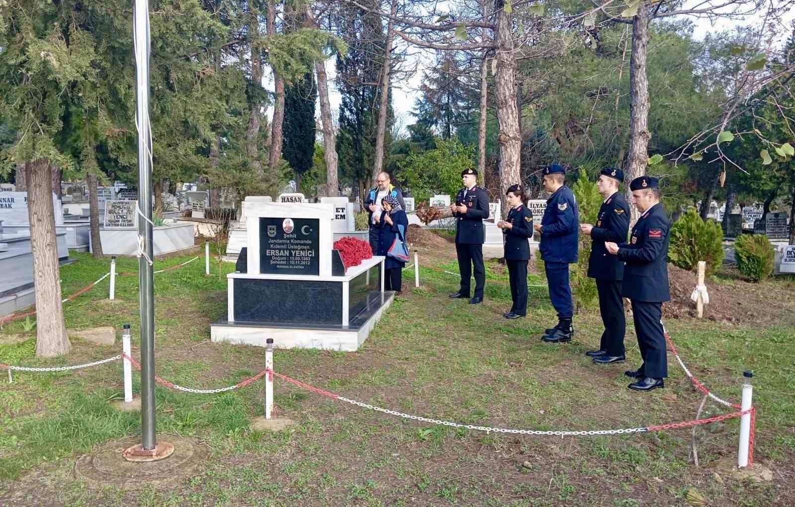 KIRKLARELİ'NİN BABAESKİ İLÇESİNDE, ŞEHİT JANDARMA ÜSTEĞMEN ERSAN YENİCİ, ŞEHADETİNİN...