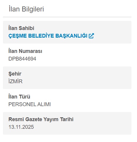 KPSS 65 Puanla Belediye Memur Alımı! 2 Belediye Kadrolarına Personel Alınacak!