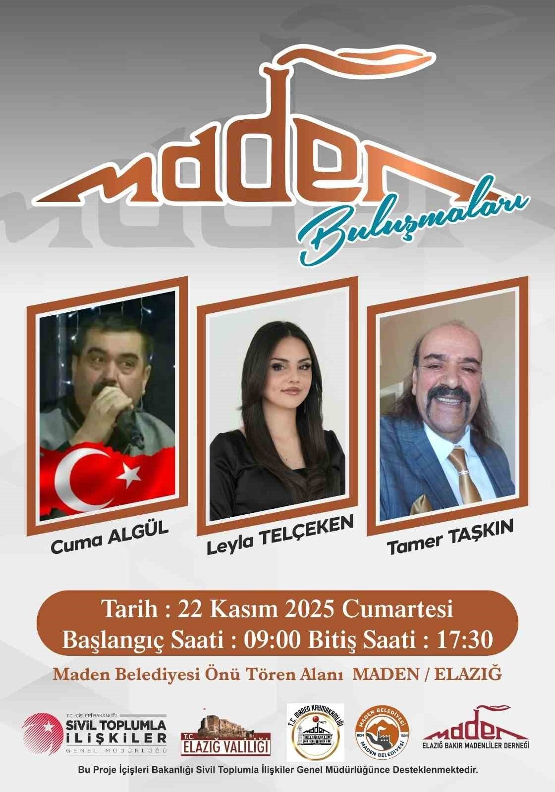 MADENLİLER BULUŞMASI 22 KASIM CUMARTESİ GERÇEKLEŞTİRİLEK