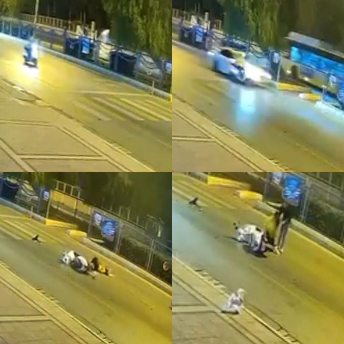 MERSİN’DE YAŞANAN MOTOSİKLET KAZASINDA YARALANAN SÜRÜCÜNÜN YANINDAN AYRILMAYAN KÖPEĞİNİN ENDİŞELİ...