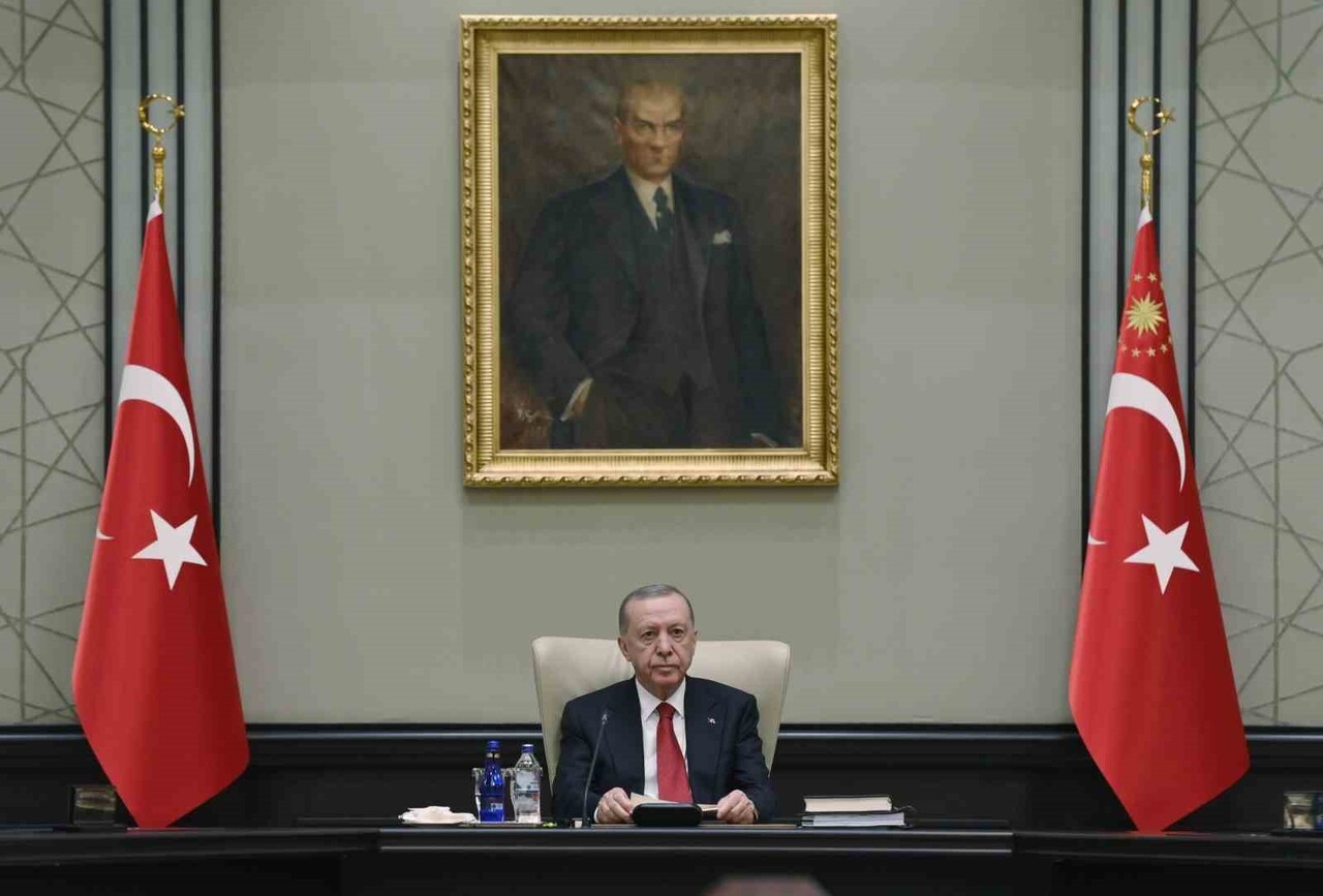 MGK, CUMHURBAŞKANI RECEP TAYYİP ERDOĞAN'IN BAŞKANLIĞINDA CUMHURBAŞKANLIĞI KÜLLİYESİ'NDE TOPLANDI....