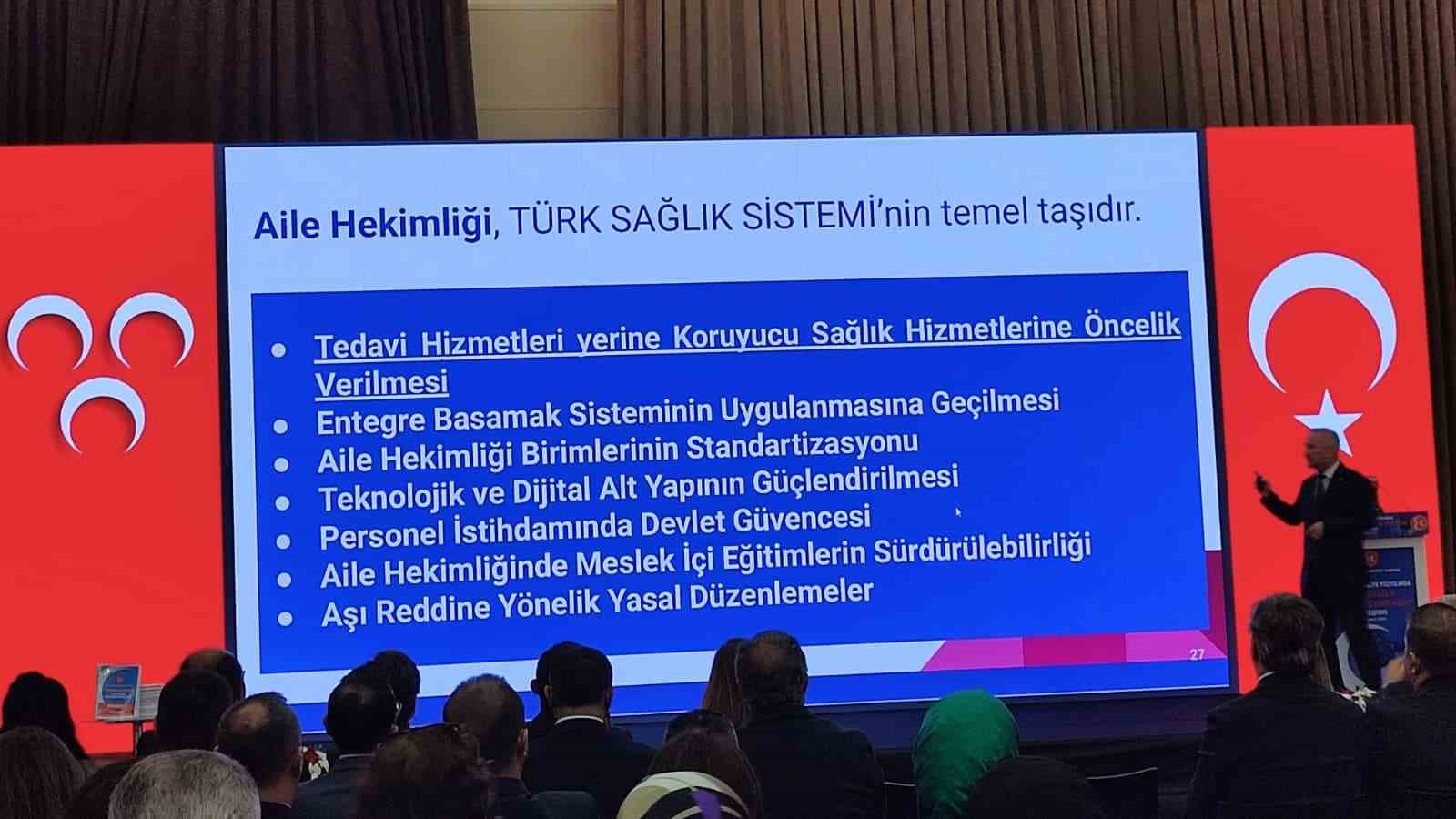 MİLLİYETÇİ HAREKET PARTİSİ (MHP) GENEL BAŞKAN YARDIMCISI AHMET SELİM YURDAKUL, "KORUYUCU SAĞLIK...