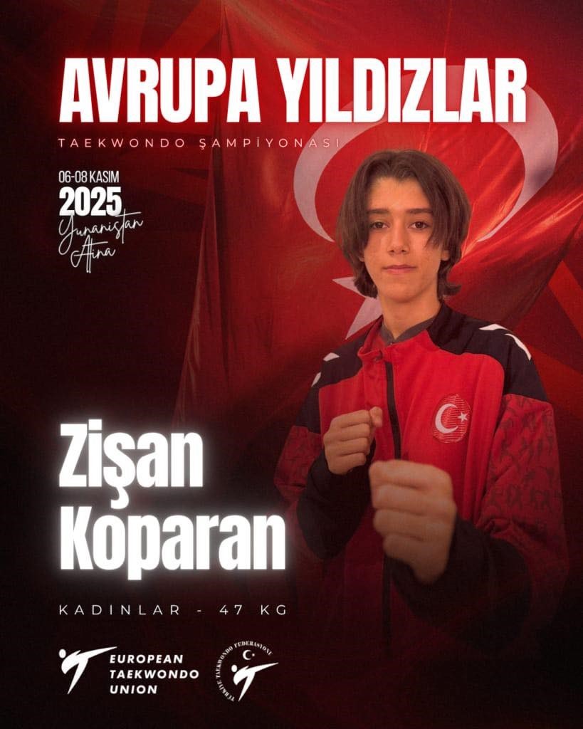 MUĞLA’NIN KÖYCEĞİZ İLÇESİ YUNUS EMRE ORTAOKULU ÖĞRENCİSİ TAEKWONDO SPORCUSU ZİŞAN KOPARAN AVRUPA...