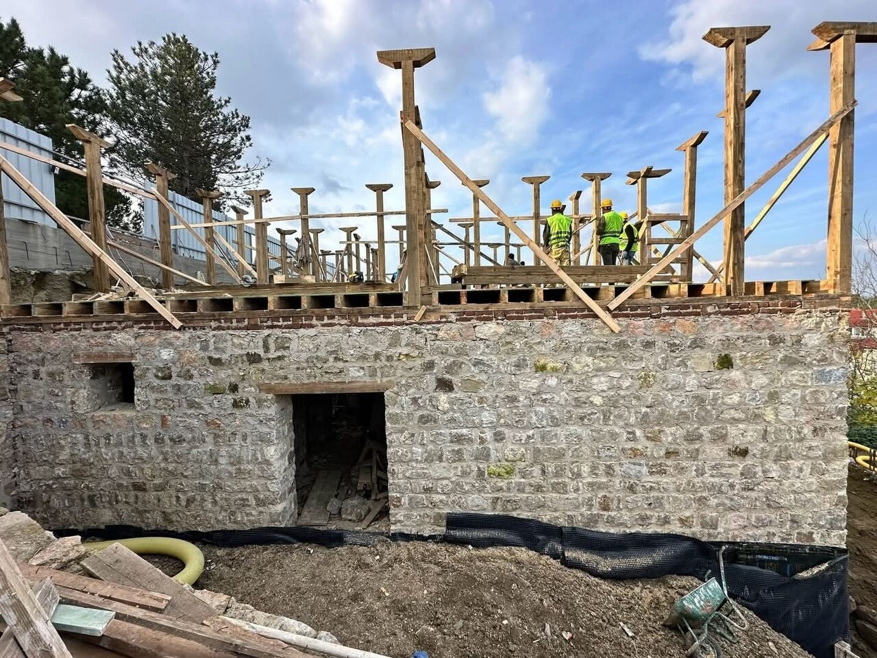 MURADİYE MEVLEVİHANESİ İHYA ÇALIŞMALARI DEVAM EDİYOR.