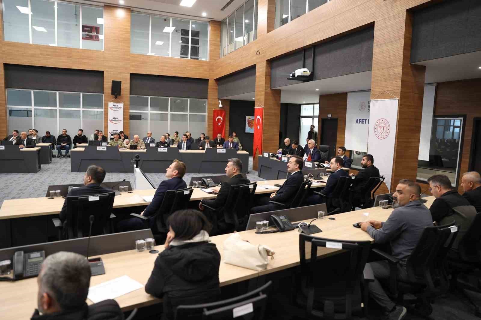 MUŞ’TA DÜZENLENEN KOORDİNASYON TOPLANTISINDA İL AFET RİSK AZALTMA PLANI (İRAP) ÇALIŞMALARI İLE...