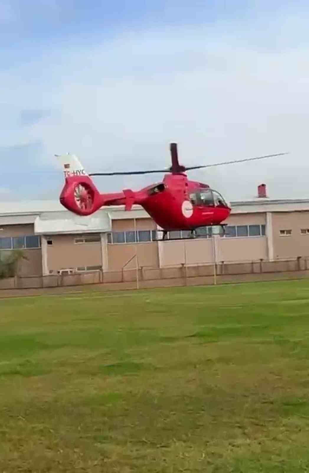 MUT İLÇESİNDE 7 YAŞINDAKİ EPİLEPSİ HASTASI E.C., SAĞLIK BAKANLIĞI’NA AİT 112 HELİKOPTERLE MERSİN...