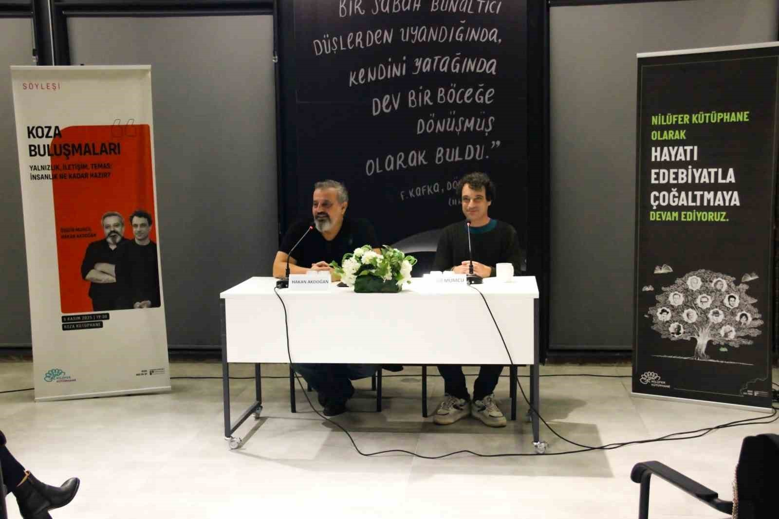 NİLÜFER BELEDİYESİ’NİN DÜZENLEDİĞİ "KOZA BULUŞMALARI" SÖYLEŞİLERİNİN KONUĞU OLAN ÜNLÜ YAZAR DR....