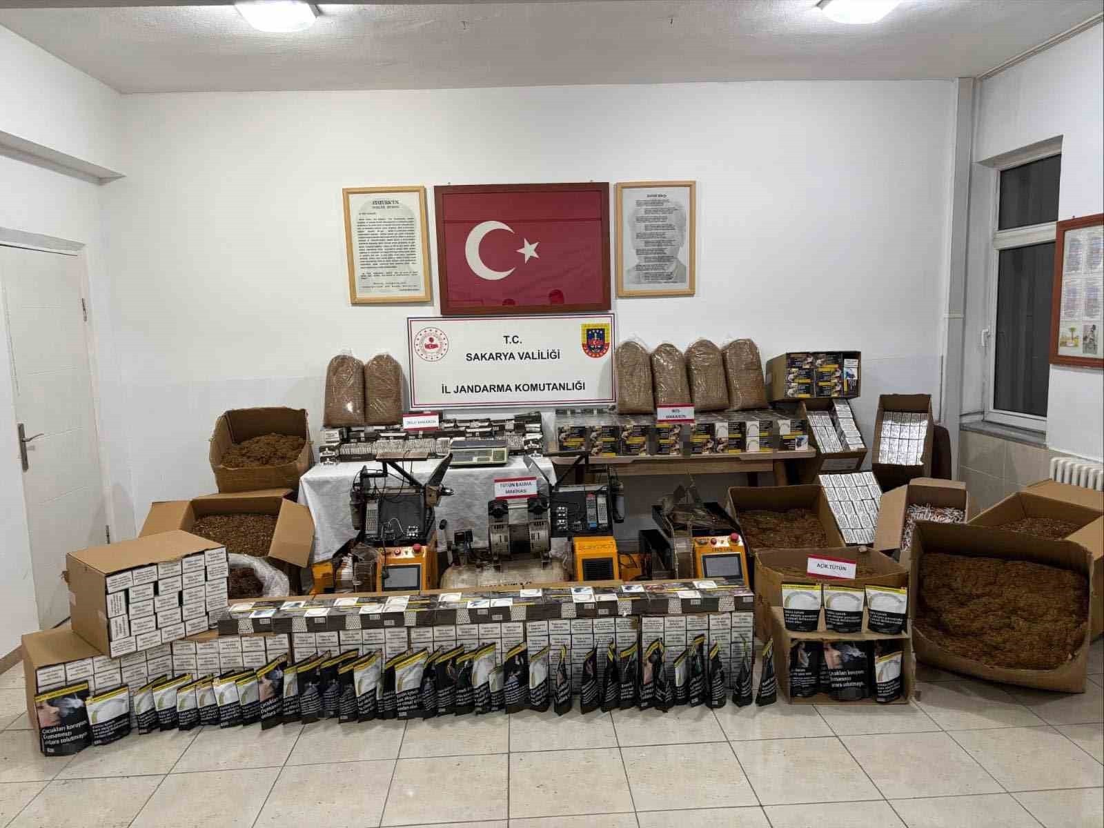 SAKARYA’NIN GEYVE İLÇESİNDED JANDARMA EKİPLERİNCE DÜZENLENEN OPERASYONDA 151 BİN 200 ADET BOŞ, 16...