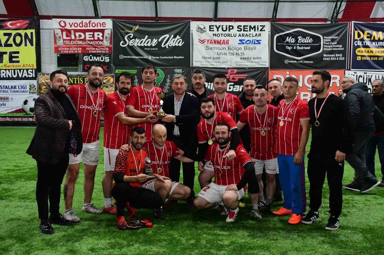 SAMSUN’UN TERME BELEDİYESİ TARAFINDAN DÜZENLENEN FUTBOL TURNUVASINDA MÜCADELE EDEN TAKIMLAR...