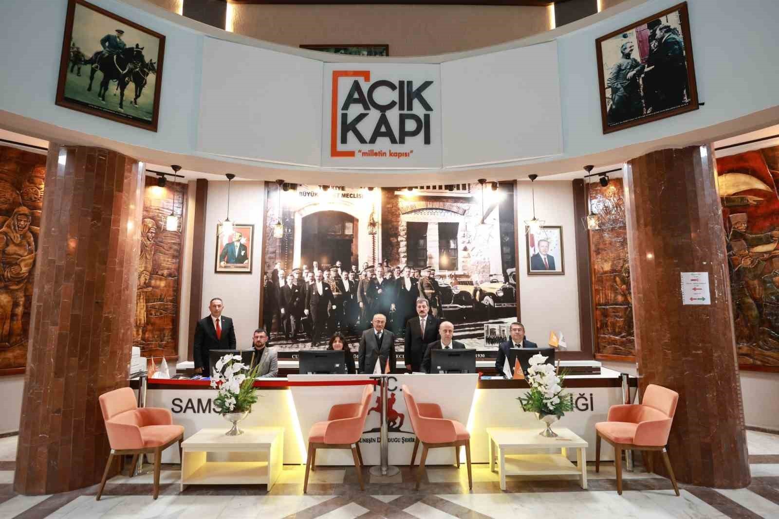 SAMSUN VALİSİ ORHAN TAVLI, VALİ YARDIMCISI EMİN ÇOLAK, AÇIK KAPI ŞUBE MÜDÜRÜ KENAN AKÇAY VE...