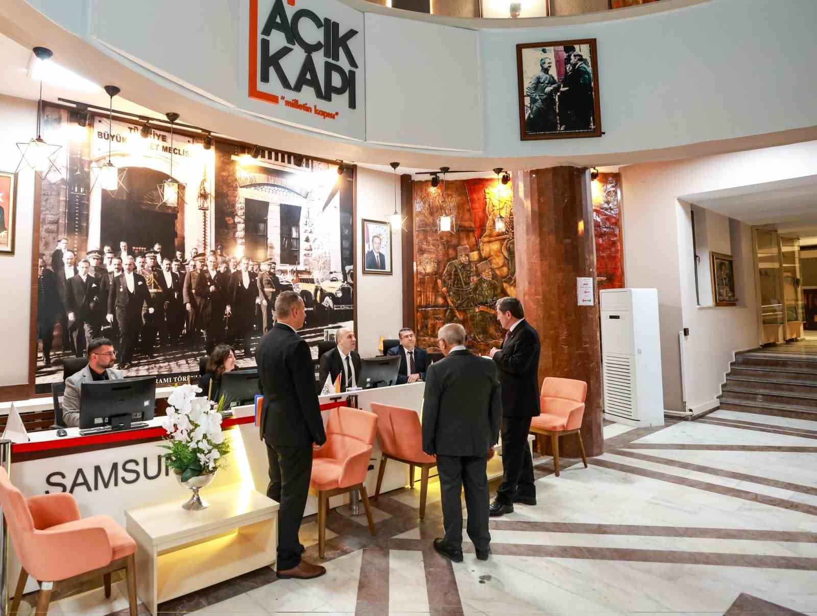 SAMSUN VALİSİ ORHAN TAVLI, VALİ YARDIMCISI EMİN ÇOLAK, AÇIK KAPI ŞUBE MÜDÜRÜ KENAN AKÇAY VE...