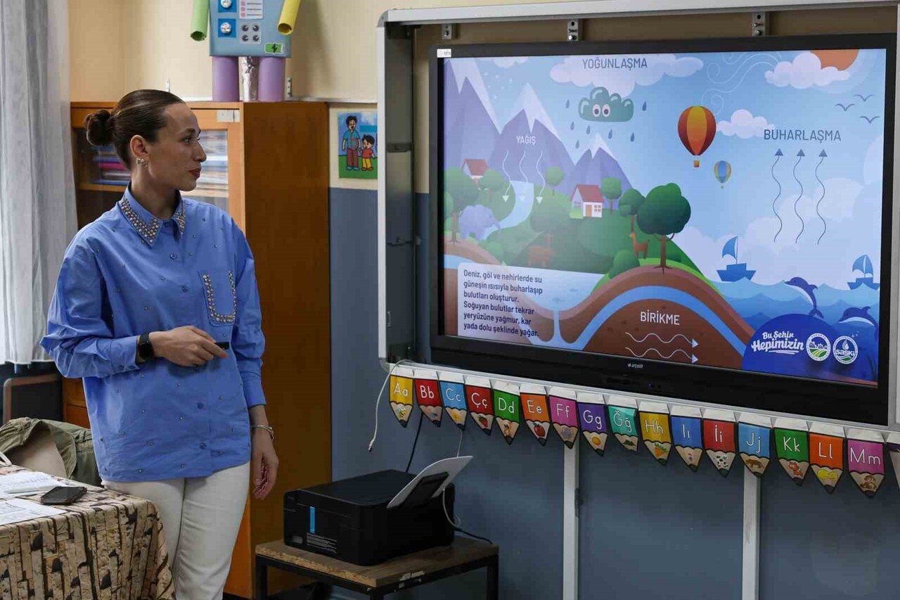 SASKİ, BÜYÜKESENCE VE SARICALAR İLKOKULU’NDA DÜZENLEDİĞİ EĞİTİMLERLE ÇOCUKLARI SUYUN KORUNMASINA...