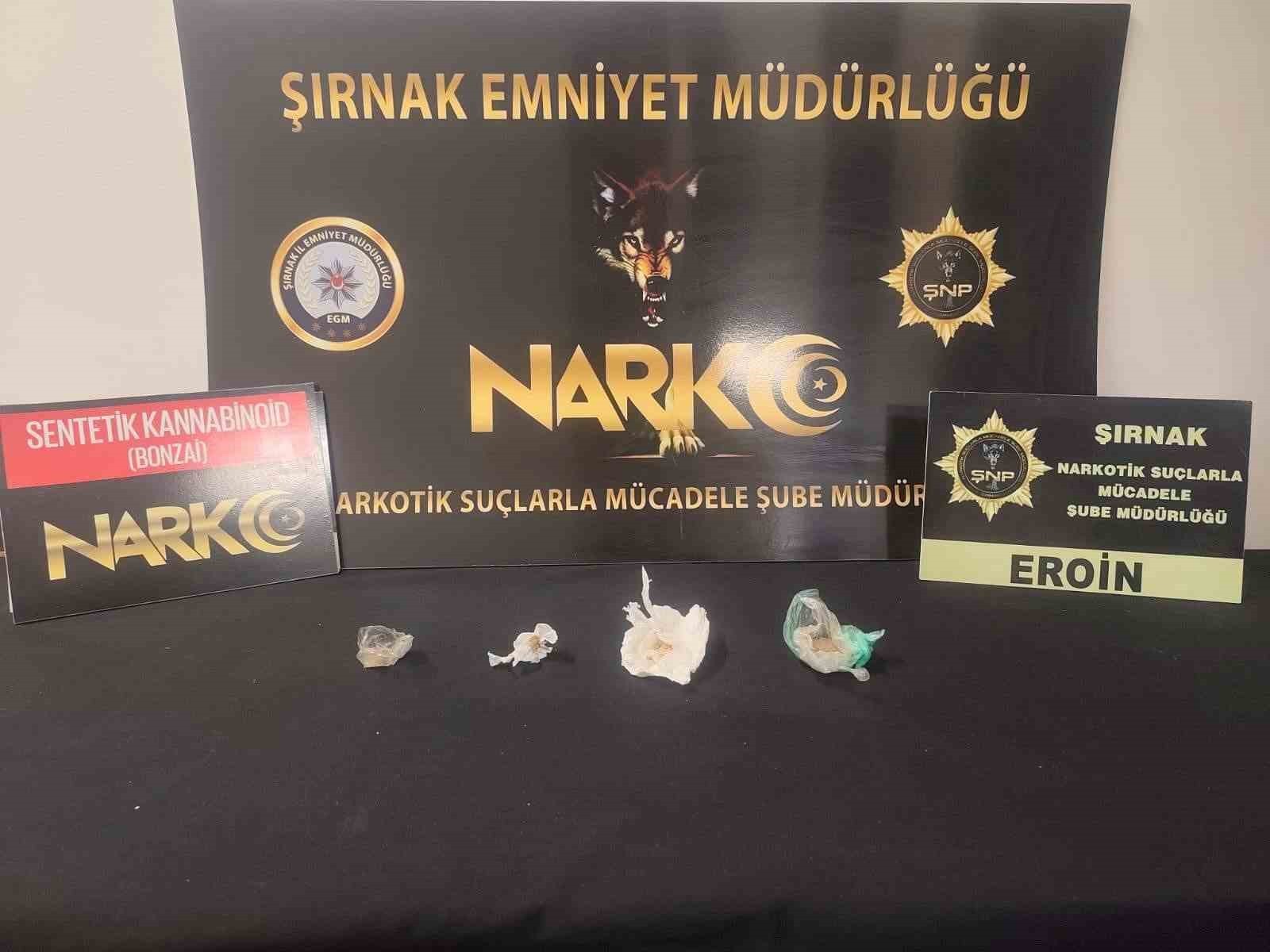 ŞIRNAK’TA NARKOTİK EKİPLERİNİN DÜZENLEDİĞİ OPERASYONLARDA 9 ŞÜPHELİ YAKALANIRKEN, ÇEŞİTLİ TÜRLERDE...