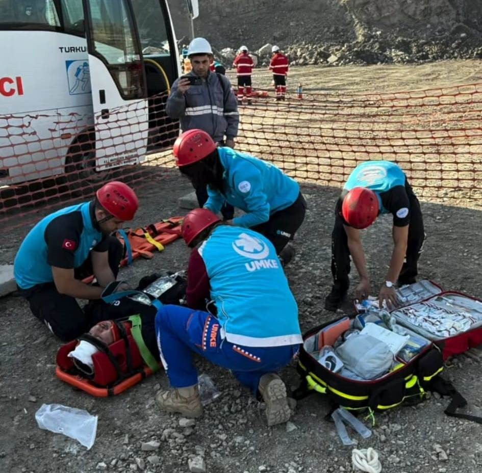 TAVŞANLI GLİ’DE MADEN KAZASI TATBİKATI