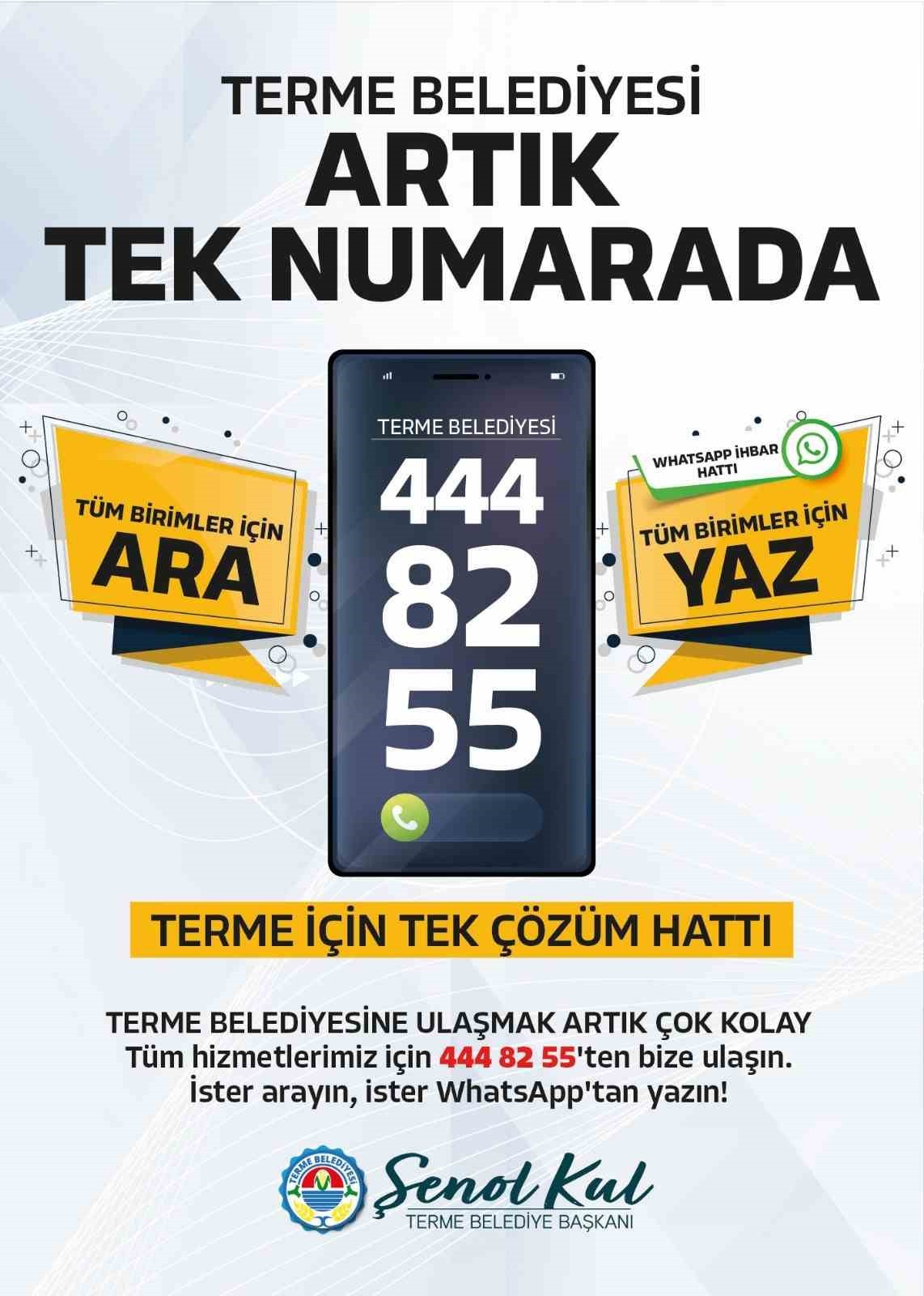 TERME BELEDİYESİ, VATANDAŞLARIN TALEP, ÖNERİ VE ŞİKÂYETLERİNİ DAHA HIZLI DEĞERLENDİREBİLMEK İÇİN...