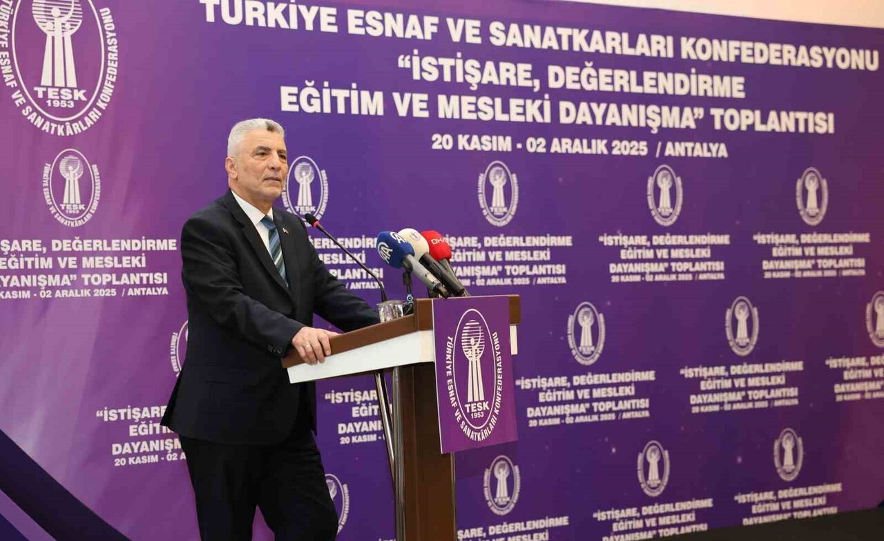 TİCARET BAKANI ÖMER BOLAT BİR KONUŞMA YAPTI
