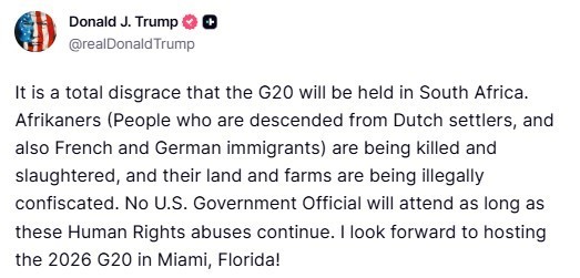 TRUMP'UN AÇIKLAMASI