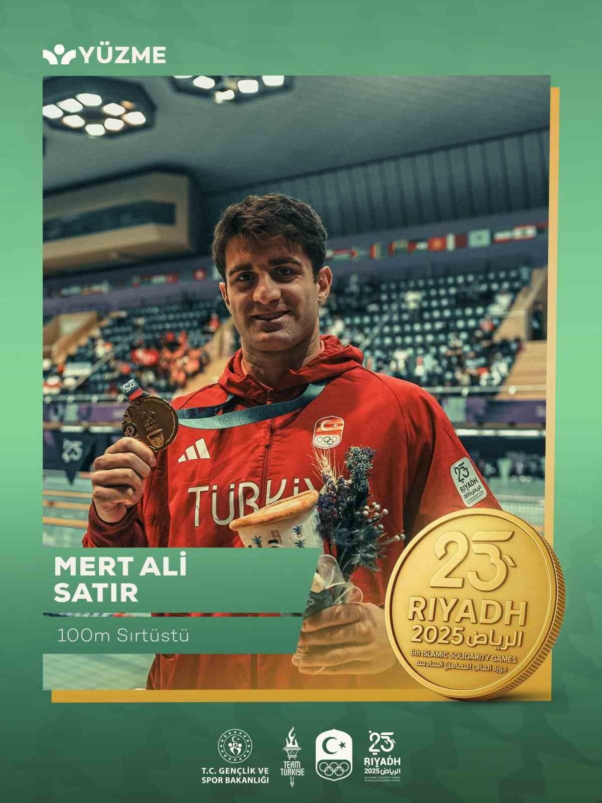 TÜRK YÜZÜCÜLER, 6. İSLAMİ DAYANIŞMA OYUNLARI 3. GÜNÜNDE YÜZMEDE 6 ALTIN, 2 GÜMÜŞ, 1 BRONZ MADALYA...