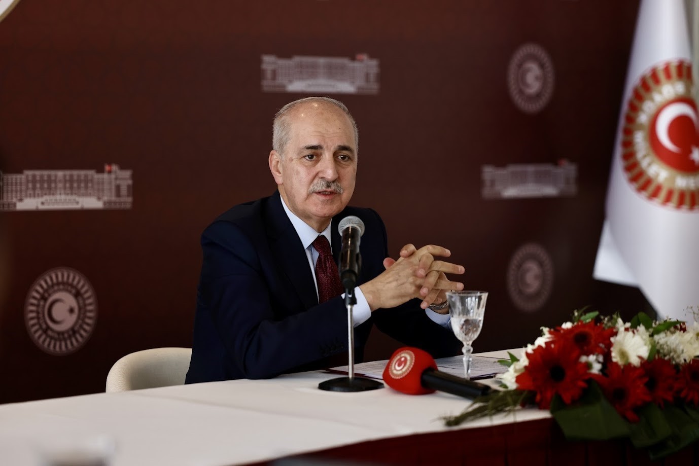 TÜRKİYE BÜYÜK MİLLET MECLİSİ (TBMM) BAŞKANI NUMAN KURTULMUŞ, MEDYA KURULUŞLARININ GENEL YAYIN...