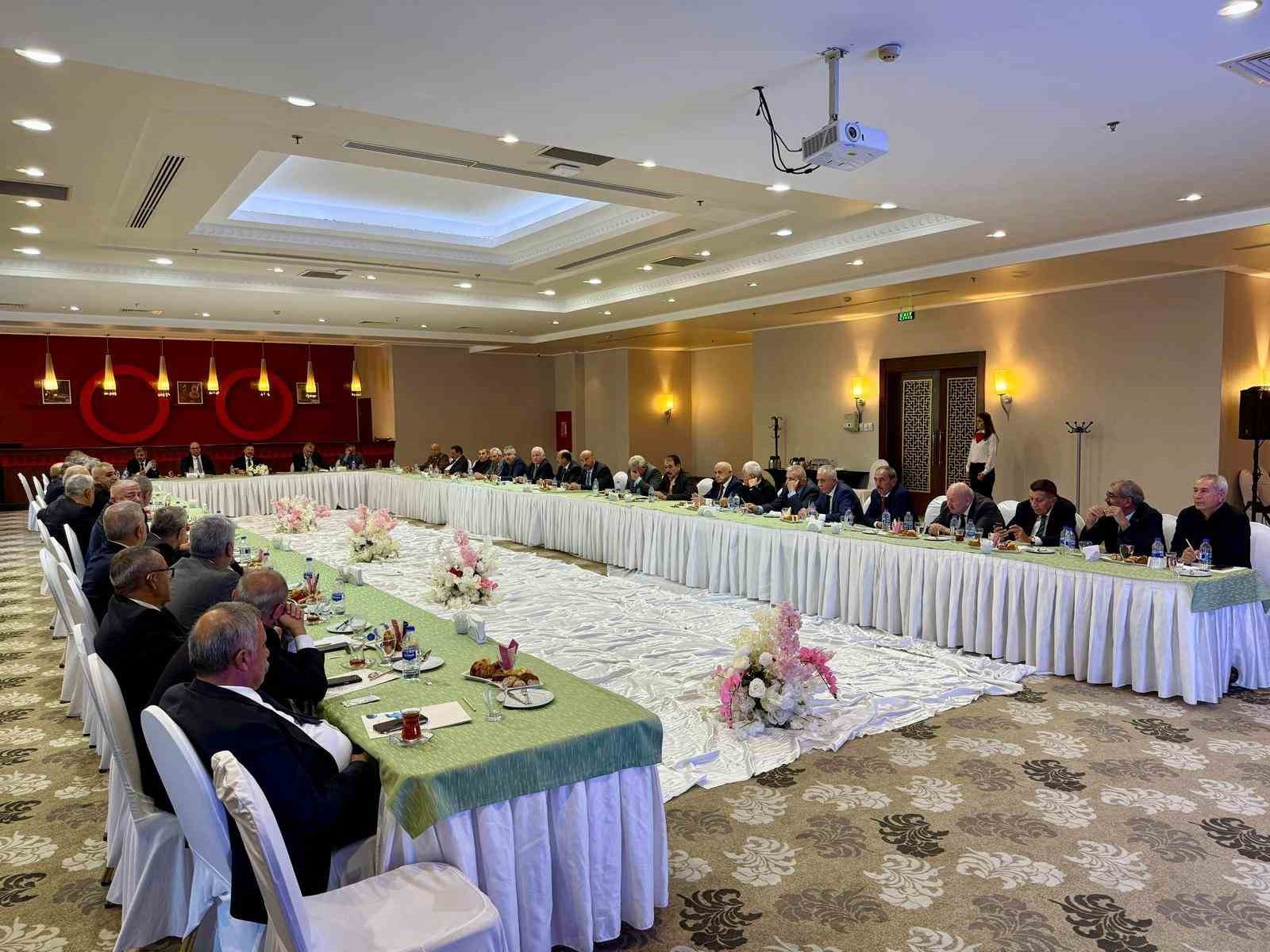 TÜRKİYE ŞOFÖRLER VE OTOMOBİLCİLER FEDERASYONU (TŞOF) DANIŞMA KURULU TOPLANTISI, GENEL BAŞKAN...