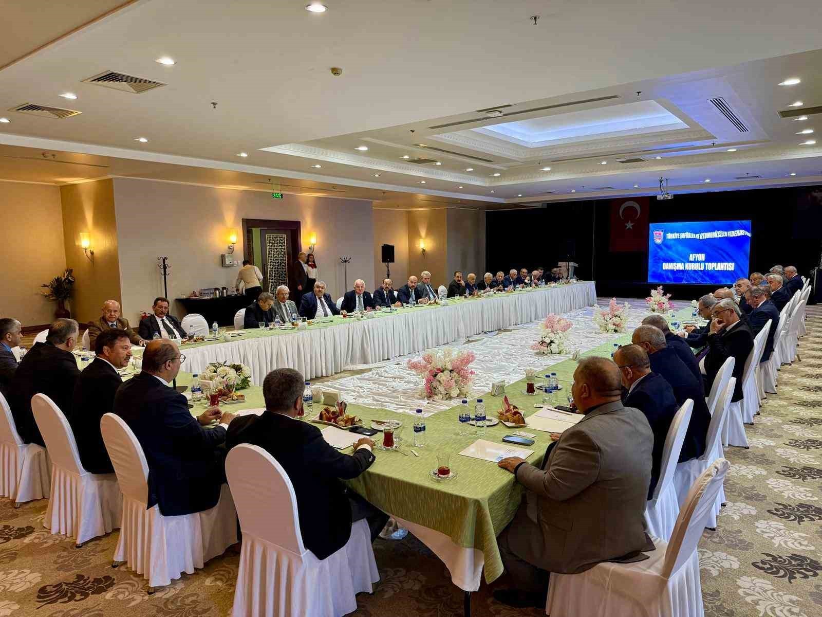 TÜRKİYE ŞOFÖRLER VE OTOMOBİLCİLER FEDERASYONU (TŞOF) DANIŞMA KURULU TOPLANTISI, GENEL BAŞKAN...