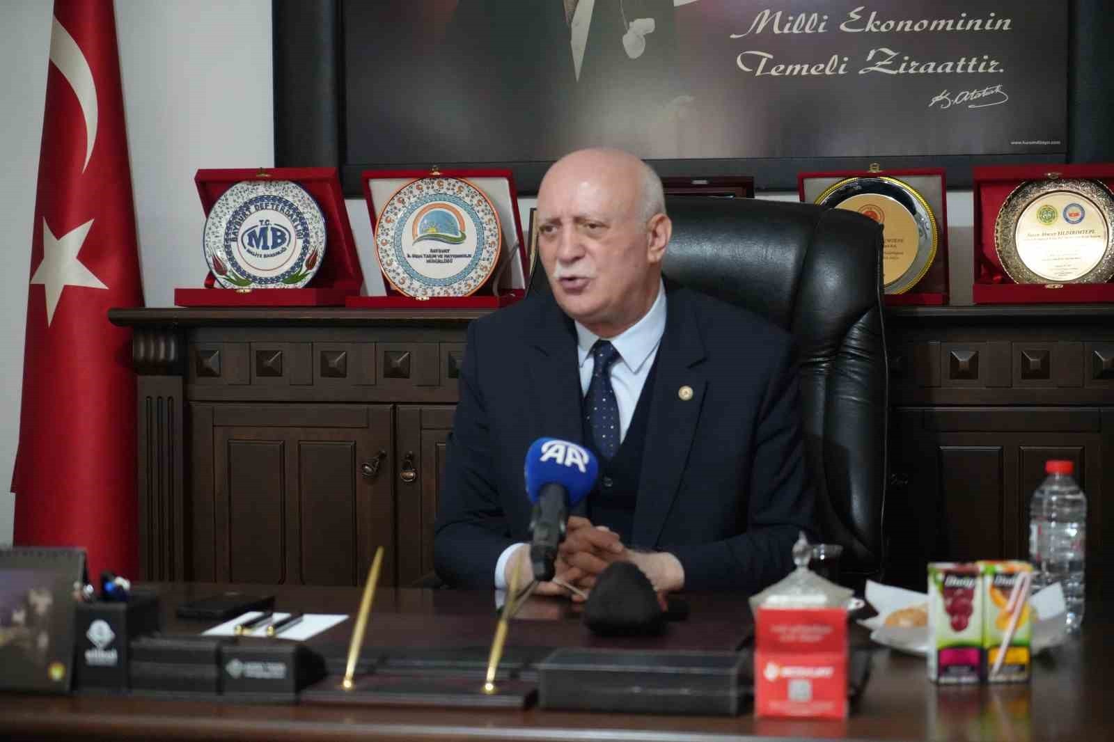 TZOB GENEL BAŞKANI BAYRAKTAR: "ŞAP HASTALIĞINDAN ETKİLENEN ÜRETİCİLERE DESTEK VERİLMESİ...