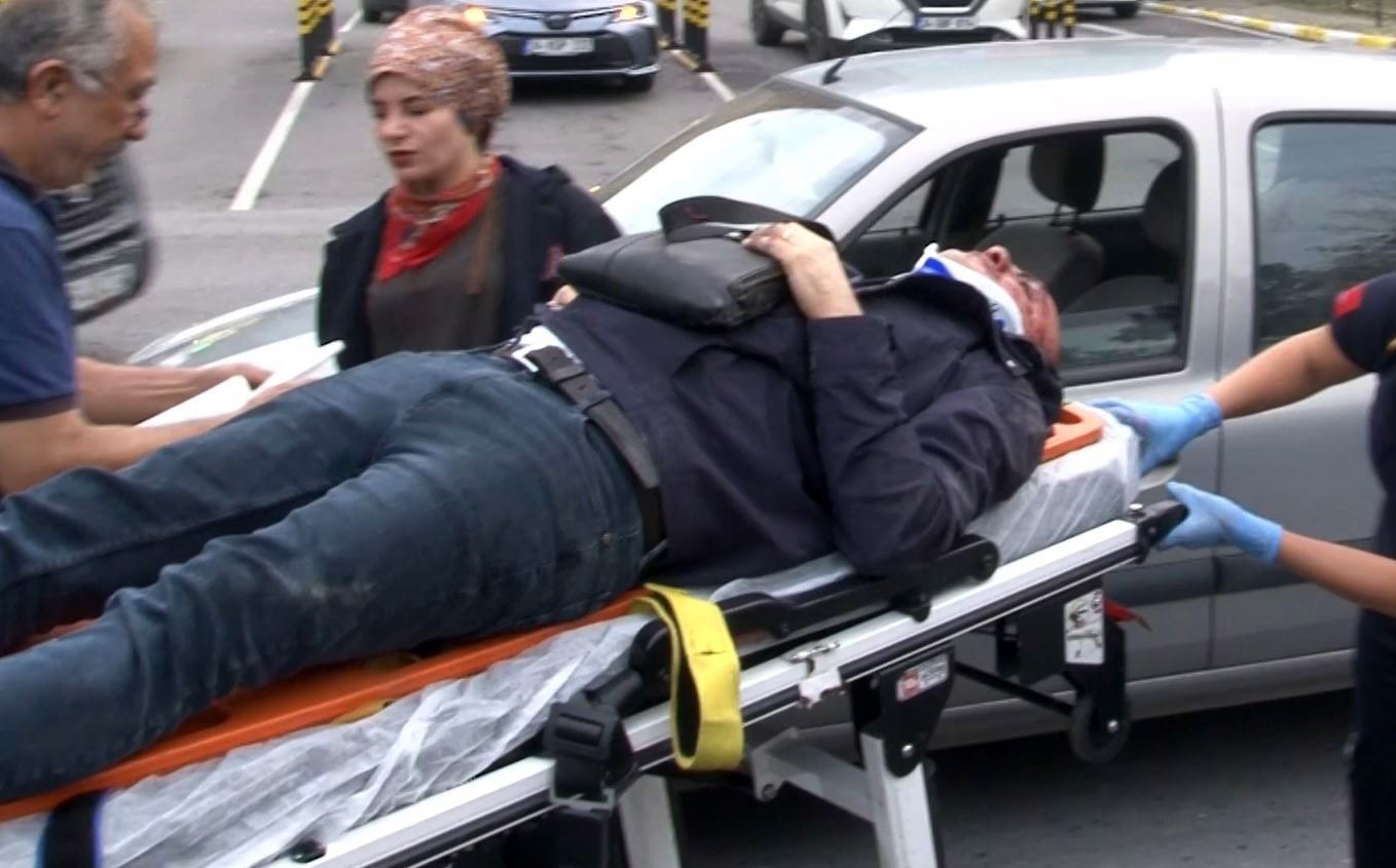 YARALANAN ADAM HASTANEYE KALDIRILDI