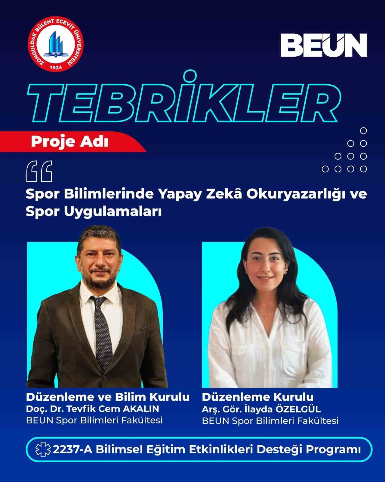 ZONGULDAK BÜLENT ECEVİT ÜNİVERSİTESİ (BEUN) SPOR BİLİMLERİ FAKÜLTESİ AKADEMİSYENLERİNDEN DOÇ. DR....