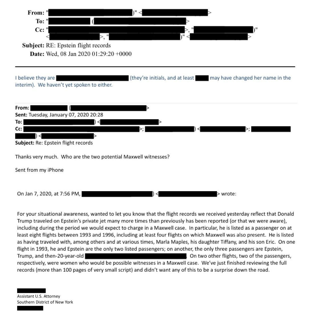 ABD ADALET BAKANLIĞI'NCA YENİ YAYIMLANAN EPSTEİN BELGELERİNDE YER ALAN E-POSTAYA GÖRE, DONALD...