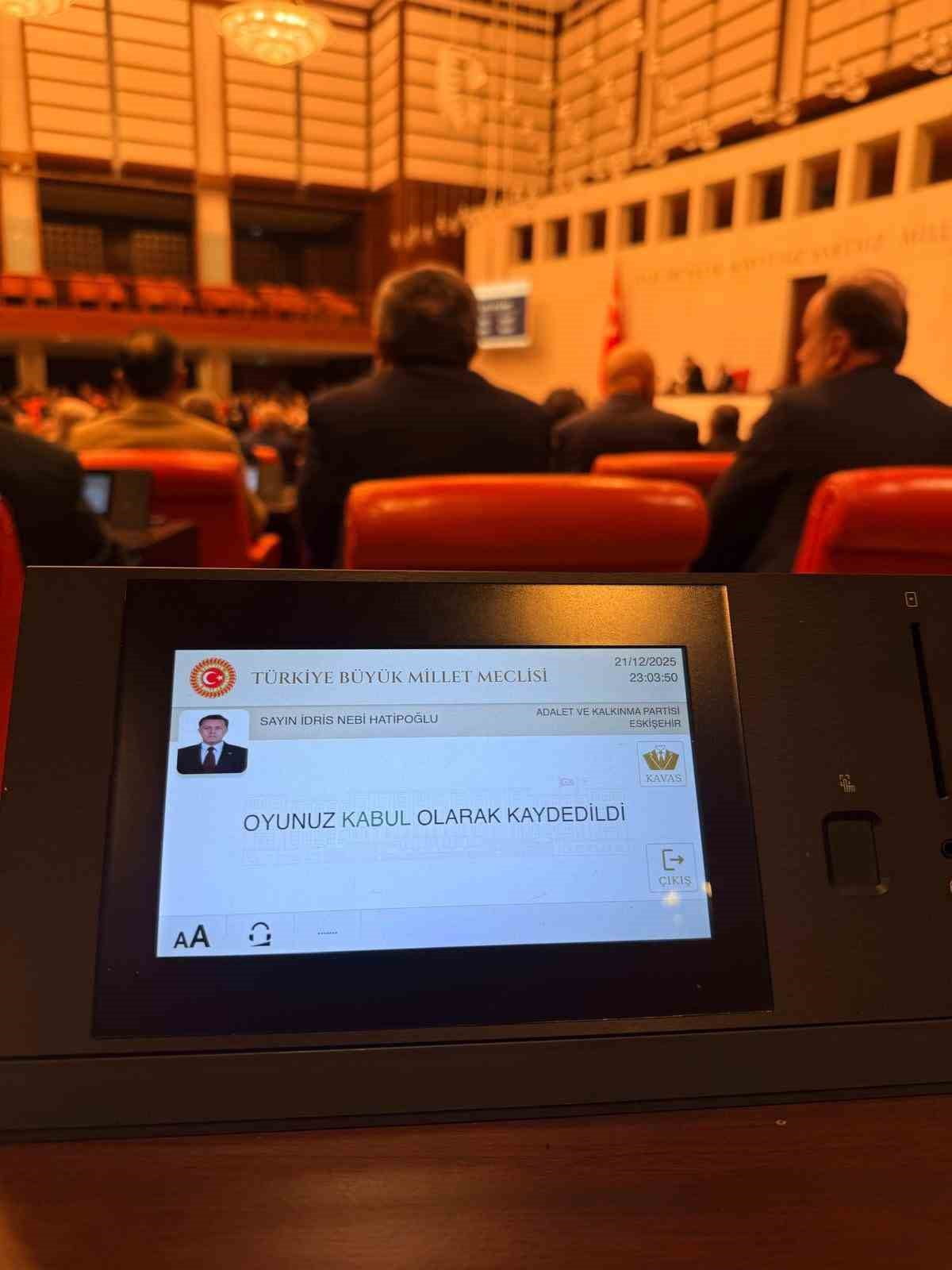 AK PARTİ ESKİŞEHİR MİLLETVEKİLİ NEBİ HATİPOĞLU, "2026 YILI MERKEZİ YÖNETİM BÜTÇE KANUNU İLE 2024...