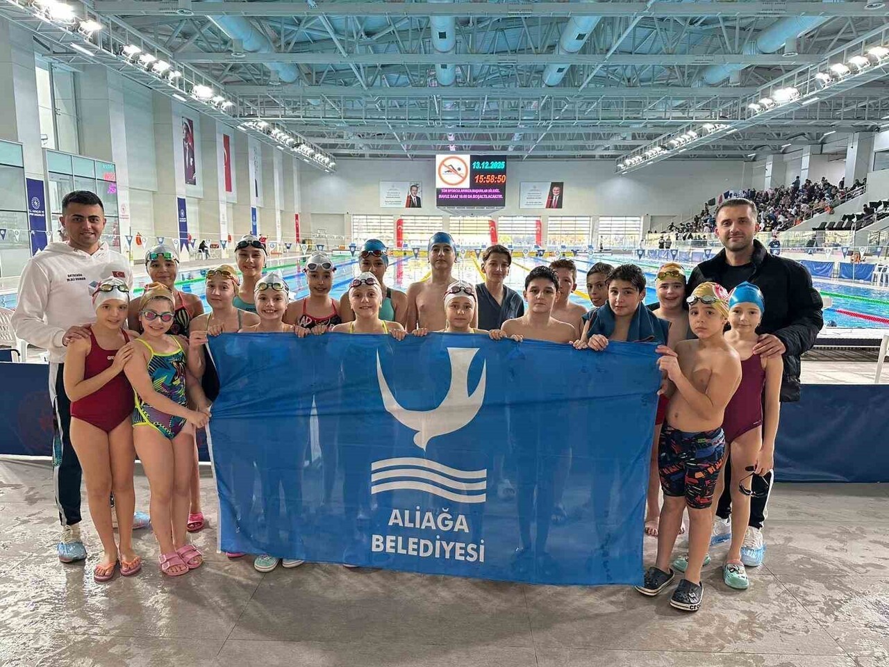 ALİAĞA BELEDİYESİ AGM SPOR KULÜBÜ YÜZME TAKIMI, 13-14 ARALIK 2025 TARİHLERİNDE İZMİR’DE DÜZENLENEN...