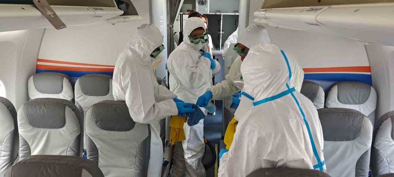 ANTALYA HAVALİMANI’NDA DÜNYA SAĞLIK ÖRGÜTÜ’NÜN SALGIN İLAN ETTİĞİ VARSAYILAN SENARYOYA GÖRE BİR...