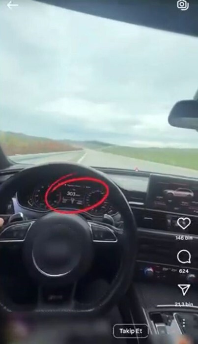 BURSA'DA AŞIRI HIZ YAPTIĞI GÖRÜNTÜLERİ SOSYAL MEDYADA PAYLAŞAN SÜRÜCÜ, JANDARMA EKİPLERİ...