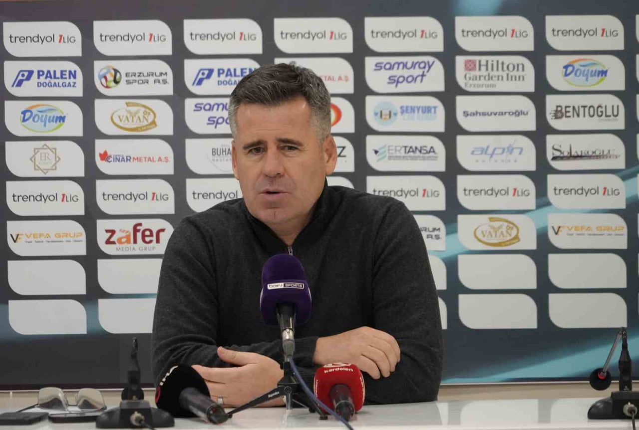 ÇORUM FK TEKNİK DİREKTÖRÜ HÜSEYİN EROĞLU, 1-0 MAĞLUP BİTİRDİKLERİ ERZURUMSPOR FK MAÇININ ARDINDAN...