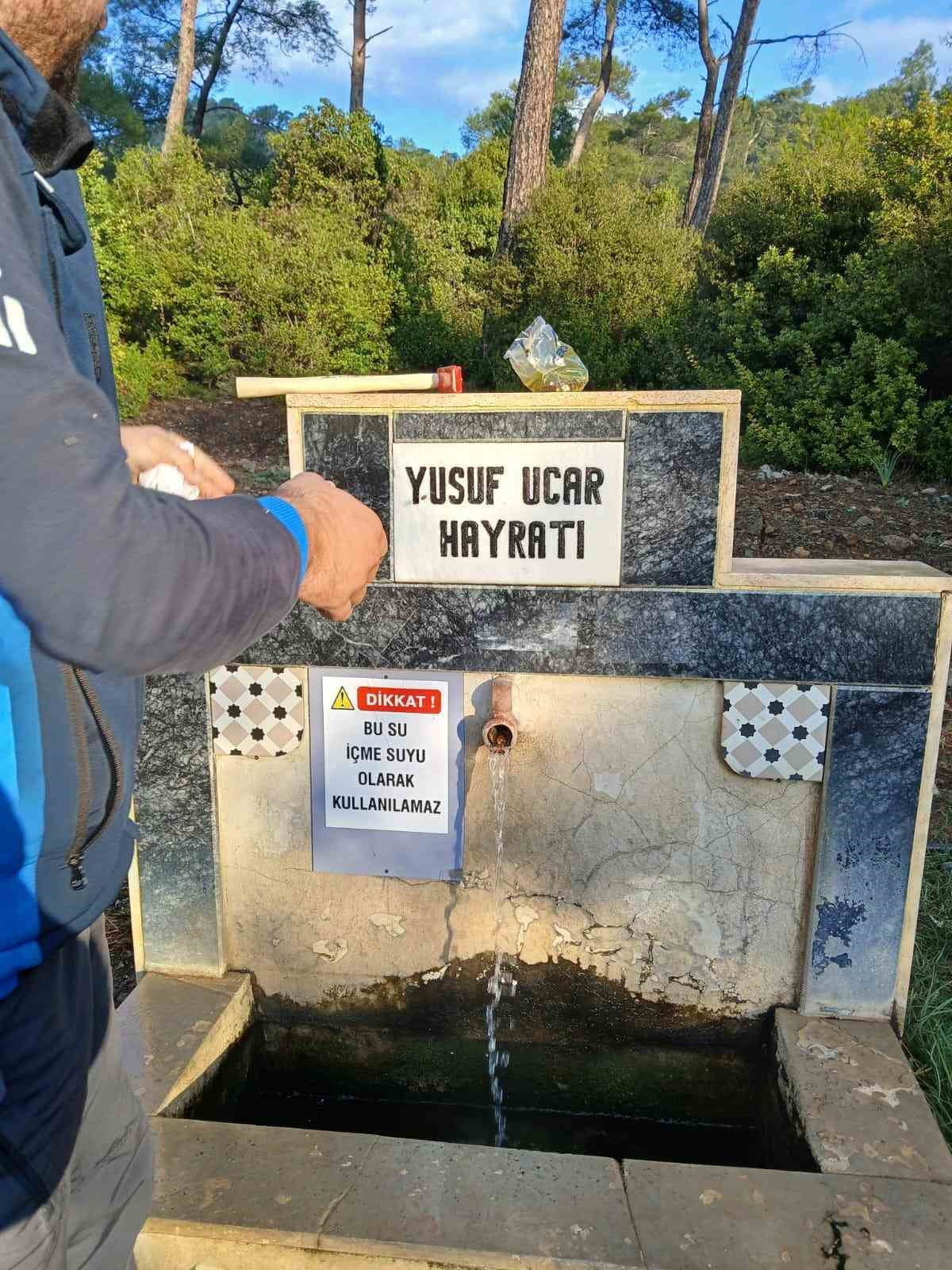 DATÇA’DAKİ BEŞ ÇEŞMEYE "SU İÇİLEMEZ" UYARISI