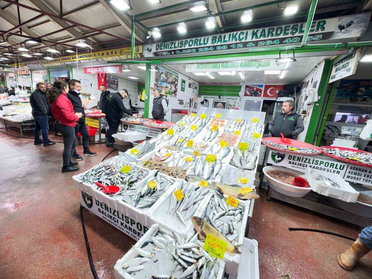 DENİZLİ BALIK HALİNDE EN ÇOK TERCİH EDİLEN TÜRLER SARDALYA, HAMSİ VE İSTAVRİT OLURKEN, GEÇ GELEN...