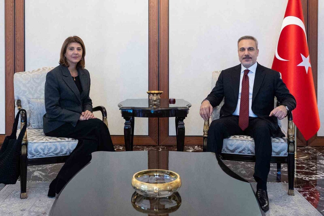 DIŞİŞLERİ BAKANI HAKAN FİDAN, BM GENEL SEKRETERİ GUTERRES'İN KIBRIS ŞAHSİ TEMSİLCİSİ MARİA ANGELA...