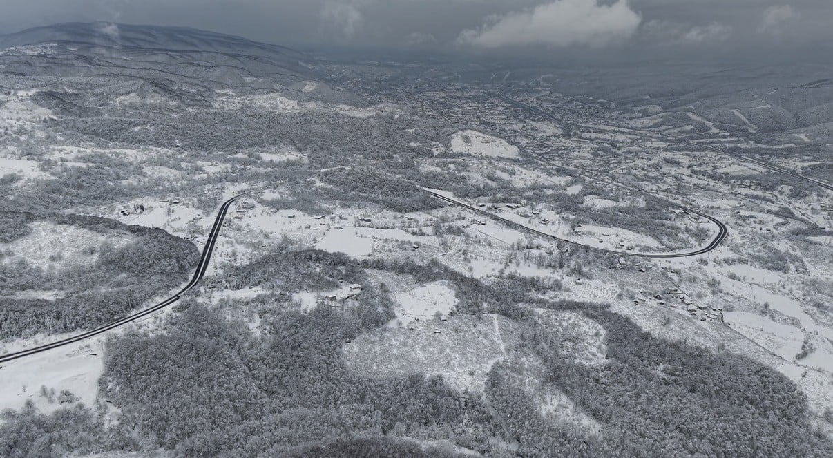 DÜZCE'DE ETKİLİ OLAN KAR YAĞIŞI İLE BİRLİKTE YÜKSEK KESİMLERDE VE BOLU DAĞI’NDA KARTPOSTALLIK...
