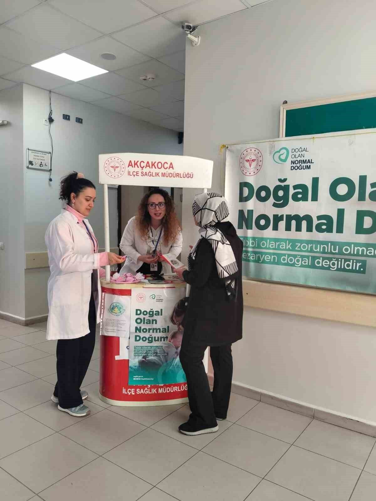 DÜZCE’NİN AKÇAKOCA İLÇESİNDE NORMAL DOĞUM EYLEM PLANI KAPSAMINDA, AKÇAKOCA SAĞLIKLI HAYAT MERKEZİ...