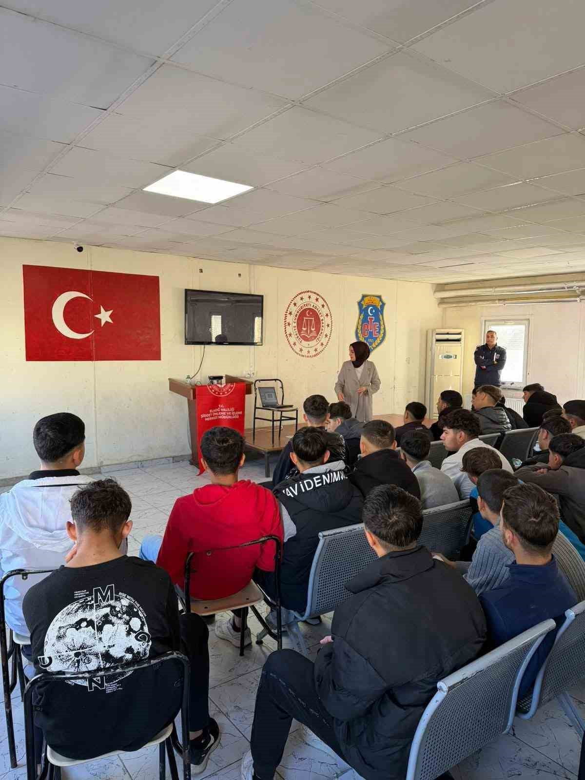 ELAZIĞ ÇOCUK  EĞİTİMEVİ’NDE AKRAN ZORBALIĞI VE KADINA YÖNELİK ŞİDDETLE MÜCADELE KONULARI HAKKINDA...