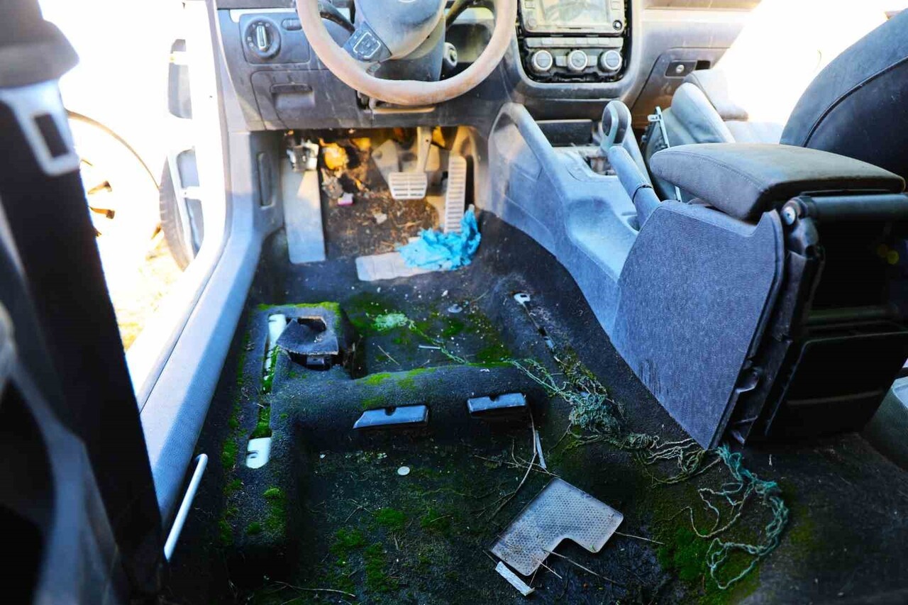 ELAZIĞ’DAKİ YEDİEMİN OTOPARKINDA UZUN SÜREDİR BEKLEYEN YÜZLERCE ARACIN YOSUN TUTARAK ÇÜRÜMEYE...