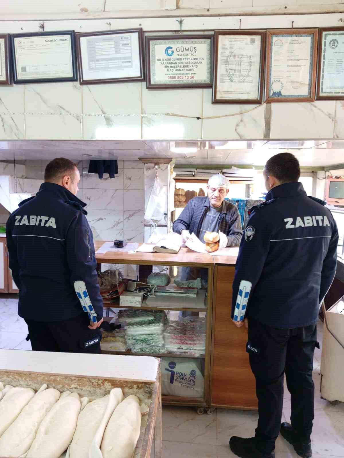 GERMENCİK BELEDİYESİ ZABITA EKİPLERİ TARAFINDAN İLÇE GENELİNDE FIRIN VE UNLU MAMUL SATIŞI YAPAN...