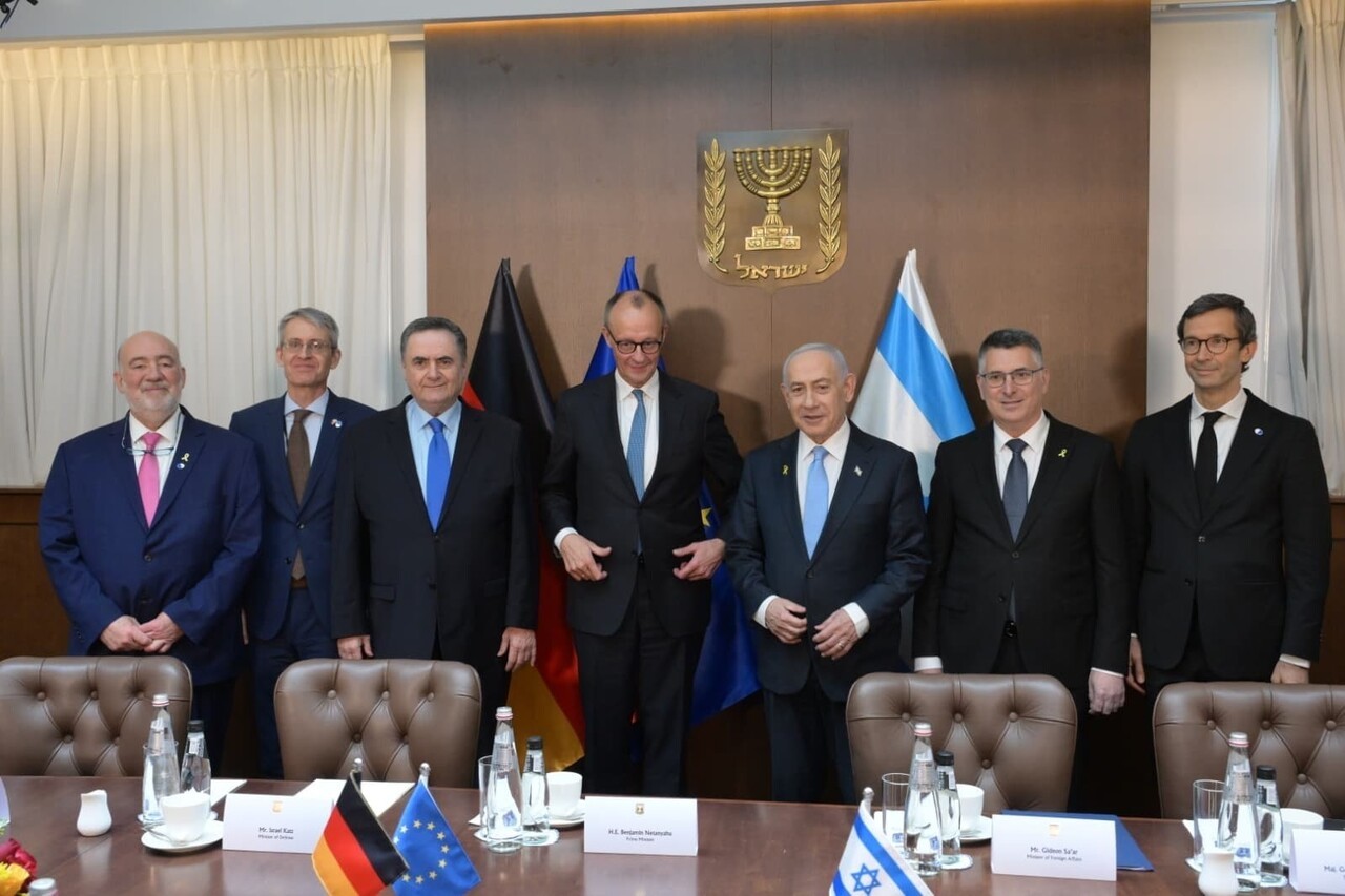 İSRAİL BAŞBAKANI BİNYAMİN NETANYAHU, KUDÜS’TE ALMANYA BAŞBAKANI FRİEDRİCH MERZ İLE DÜZENLEDİĞİ...