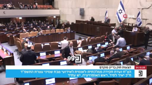 İsrail Meclisi Knesset’te 7 Ekim 2023 olaylarına ilişkin soruşturmaları üstlenmek üzere siyasi...