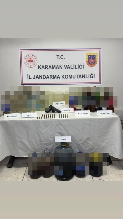 JANDARMA'DAN YENİ YIL ÖNCESİ KAÇAK ALKOL OPERASYONU: 2 GÖZALTI
