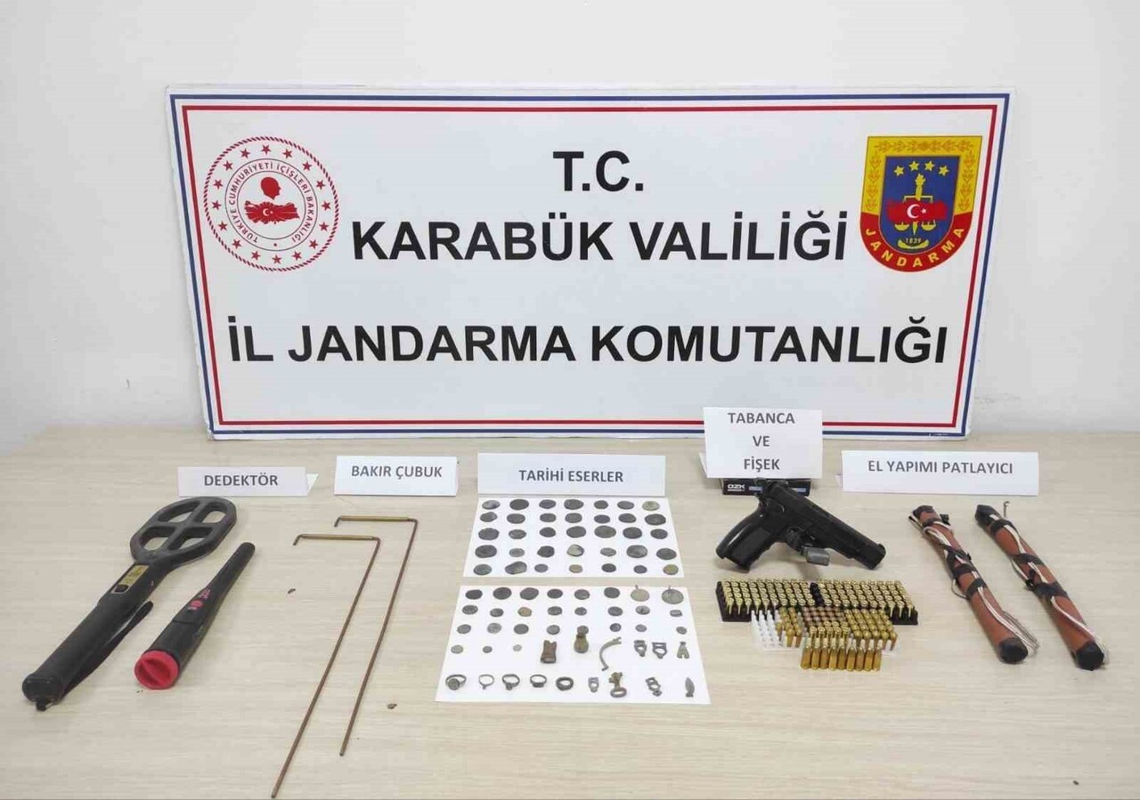 KARABÜK’ÜN SAFRANBOLU İLÇESİNDE JANDARMA EKİPLERİNCE DÜZENLENEN OPERASYONLARDA ANTİK MISIR...
