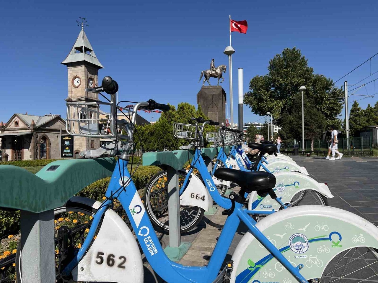 KAYSERİ BÜYÜKŞEHİR BELEDİYESİ ULAŞIM A.Ş. TARAFINDAN İŞLETİLEN, BİSİKLET PAYLAŞIM SİSTEMİ KAYBİS...