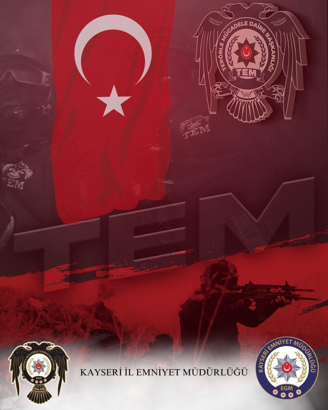 KAYSERİ İL EMNİYET MÜDÜRLÜĞÜ EKİPLERİNCE YAPILAN ÇALIŞMALARDA; HAKKINDA 'FETÖ/PDY SİLAHLI TERÖR...