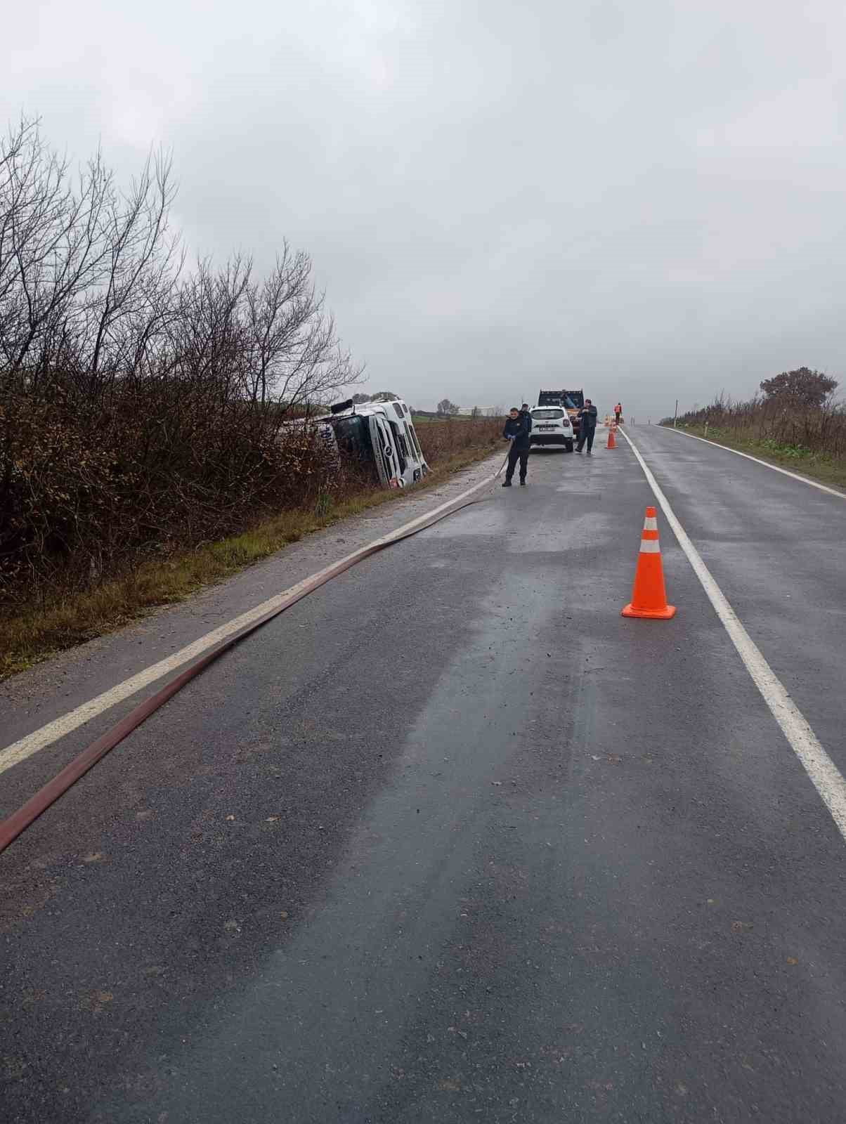 KIRKLARELİ’NİN VİZE İLÇESİNE BAĞLI SOĞUCAK KÖYÜ YAKINLARINDA SEYİR HALİNDEKİ PETROL TANKERİ...
